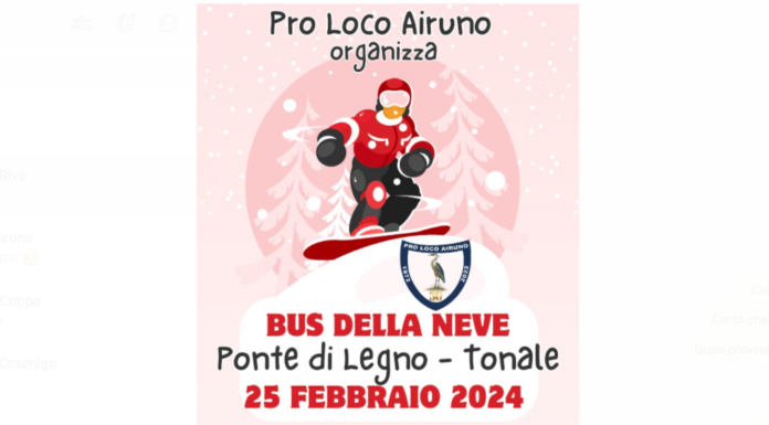 Bus della neve con la Pro Loco Airuno