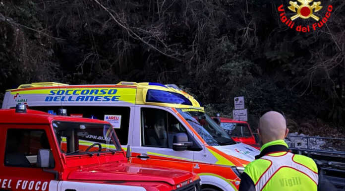 Cade con la bici in zona impervia, intervento dei soccorsi a Dervio Soccorso ciclista caduto verginate