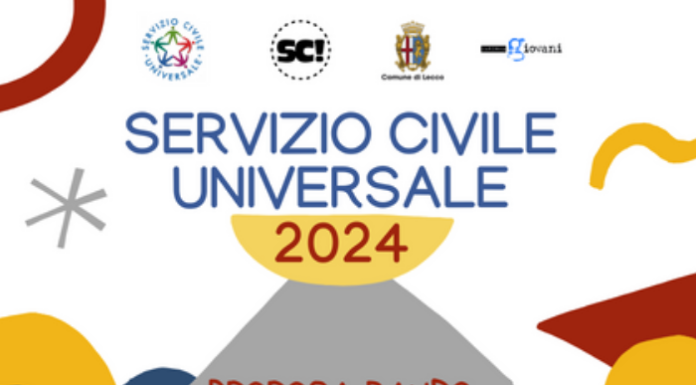 Lecco. Prorogate le candidature per il Servizio Civile Universale