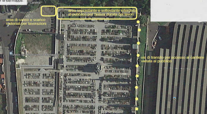Cimitero Mandello: al via l’impermeabilizzazione dell’area colombari Cimitero Mandello lavori impermeabilizzazione