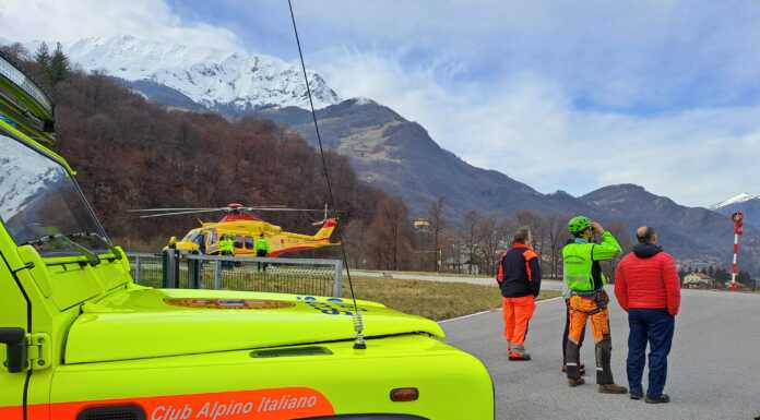 Domenica di lavoro per il Soccorso Alpino Valsassina-Valvarrone I soccorsi in piazzola a Barzio