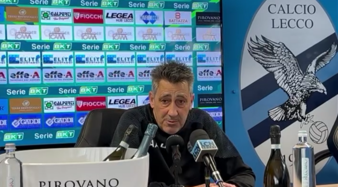 Calcio Lecco. Aglietti verso Cittadella: “Non abbiamo più niente da perdere” Aglietti pre Lecco-Cittadella