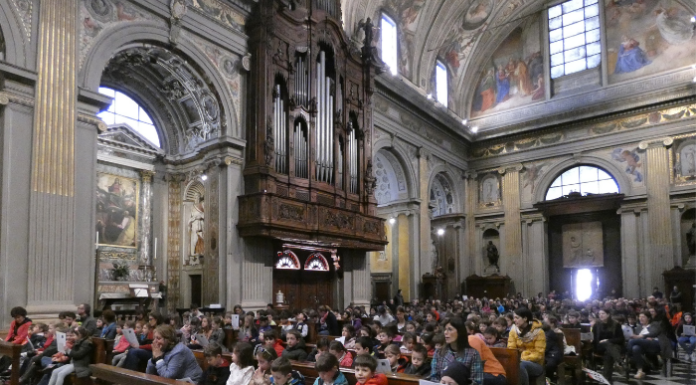 La scuola Pietro Scola in pellegrinaggio al santuario della Madonna di Caravaggio