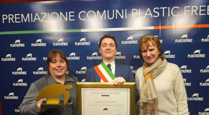 Plastic free 2024: premiato il Comune di Olgiate Molgora