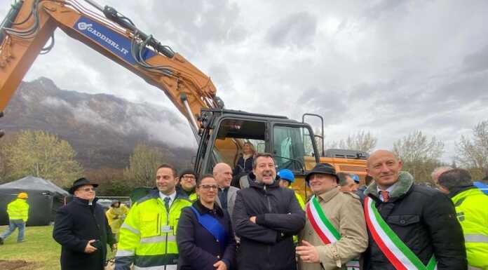 Quarto Ponte, al via i lavori. Il Ministro Salvini ‘posa’ la prima pietra