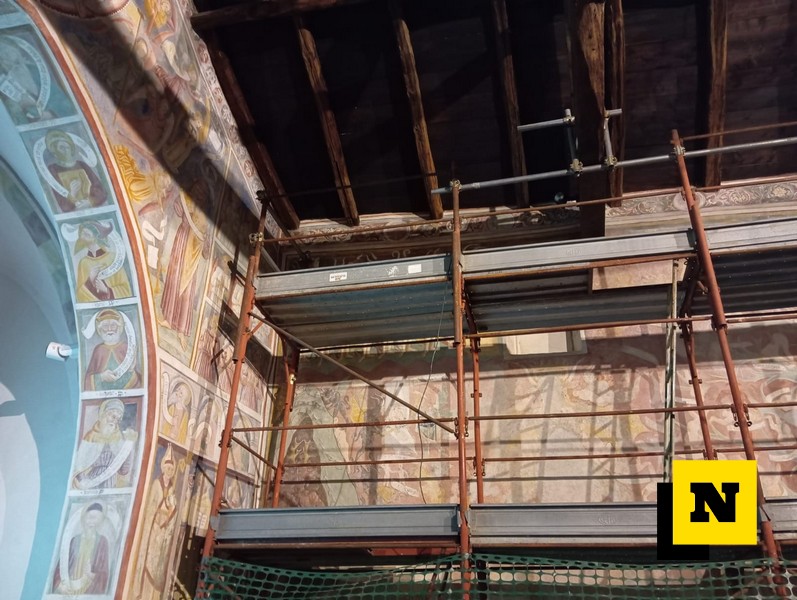 Chiesa San Giorgio Mandello restauro affreschi