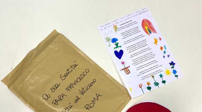 ‘Inno alla Pace’, la lettera dei bimbi della Bonaiti a Papa Francesco