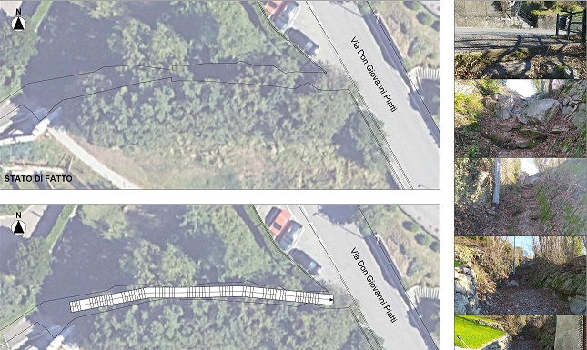 Piano Rioni, ad Acquate terminati i lavori in Via Costa scalinata via costa