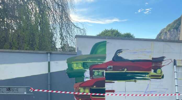 Lecco. Murale al parco Nicholas Green per il progetto Safety Car