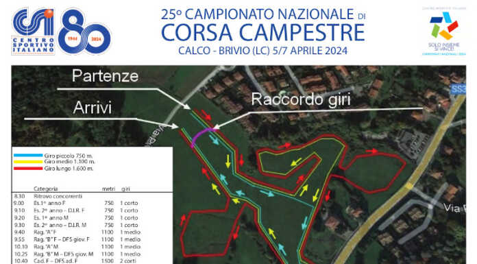 Corsa campestre: duemila atleti in gara a Calco per il campionato nazionale Csi