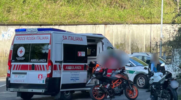 Incidente sulla vecchia Lecco-Ballabio, soccorsa giovane motociclista Incidente laorca moto