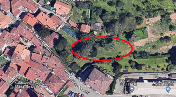 Nuovo parcheggio a Rancio Alto: progetto per la realizzazione di 38 posti auto e 16 box La zono in cui dovrebbe sorgere il nuovo parcheggio con accesso da via Bonaiti