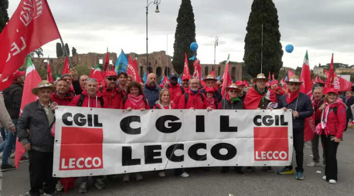 La Cgil Lecco in piazza a Roma per salute, sicurezza sul lavoro, salari e fisco