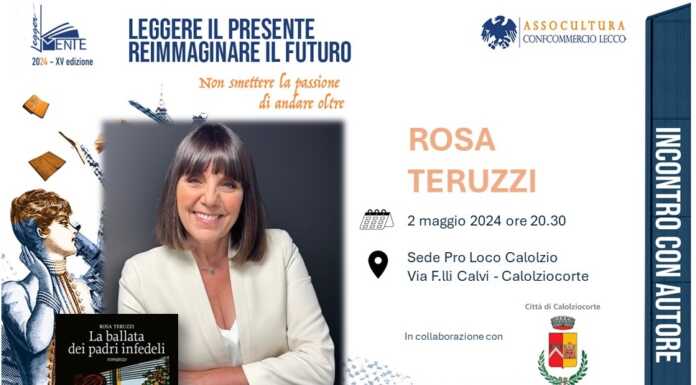 Leggermente 2024: il mese di maggio parte da Calolzio con Rosa Teruzzi Leggermente ROSA TERUZZI