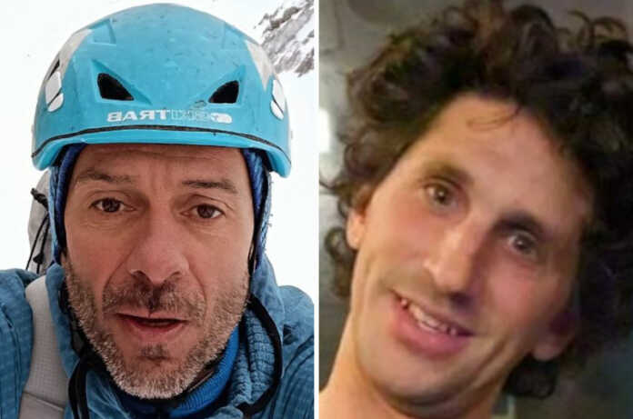 Valentino Alquà e Massimo Ratti valanga