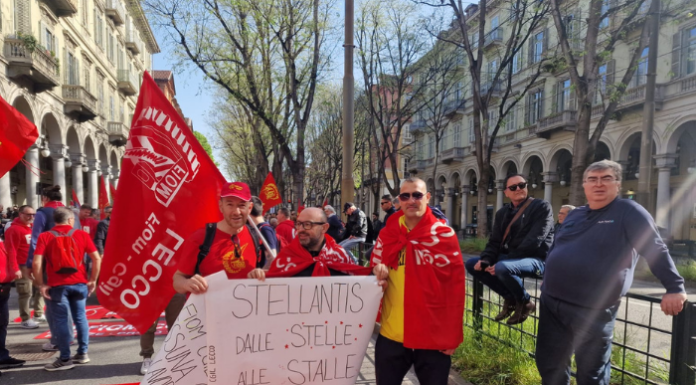 Cgil Lecco alla manifestazione di Torino per rilanciare l’automotive
