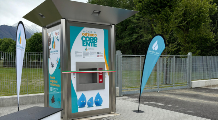 Lario Reti Holding. Inaugurata una nuova casetta dell’acqua a Colico
