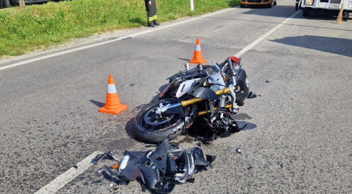 Calco: scontro auto – moto sulla Sp 56 ad Arlate