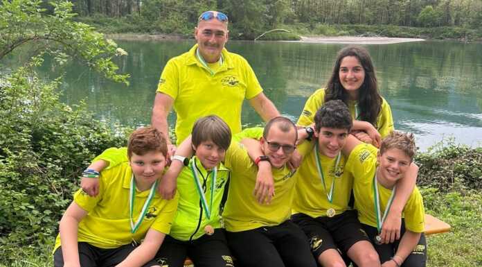 Canoa Kayak Rivabella, la squadra giovanile protagonista in Piemonte