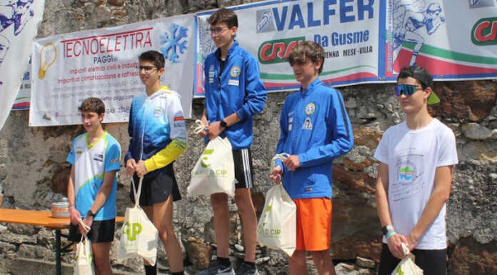 Corsa in montagna. Campionato di società Ragazzi e Cadetti, terzo posto per l’As Premana Corsa in montagna premiazione allievi piuro
