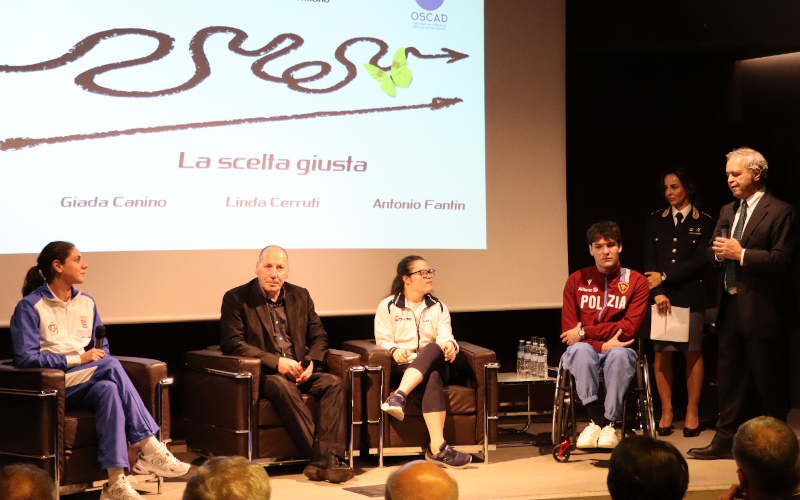 Giada Canino a Milano testimonial contro il bullismo