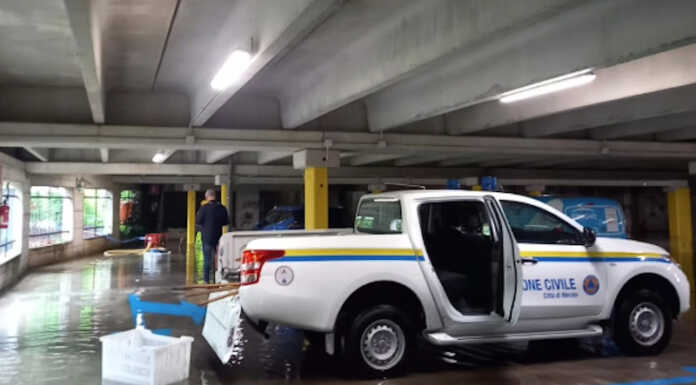 Merate, risolto il “giallo” del parcheggio allagato in viale Cornaggia
