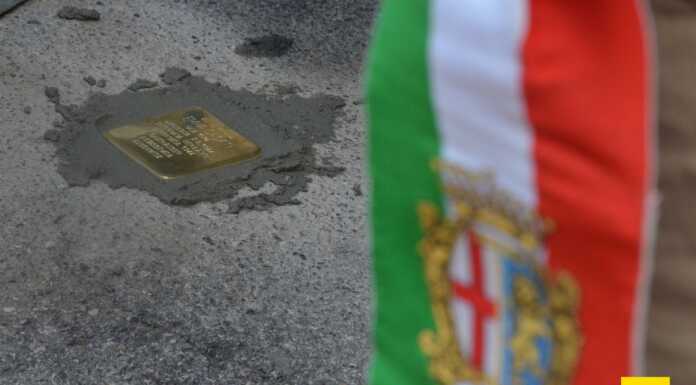 A Lecco brilla una nuova pietra d’inciampo in ricordo di Emma Casati Pietra_Inciampo_Emma_Casati_San_Giovanni_Lecco_20240518