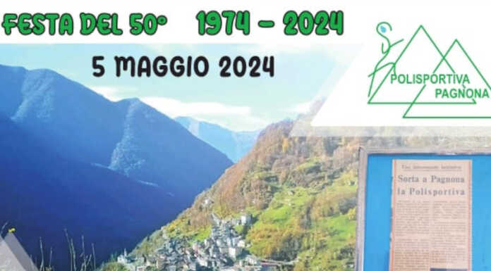 La Polisportiva Pagnona festeggia il 50° anniversario di fondazione
