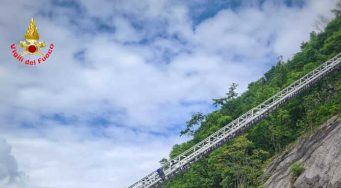 Difesa del suolo, in Provincia di Lecco arrivano 3,5 milioni Frana Perledo sp72 Vigili del Fuoco