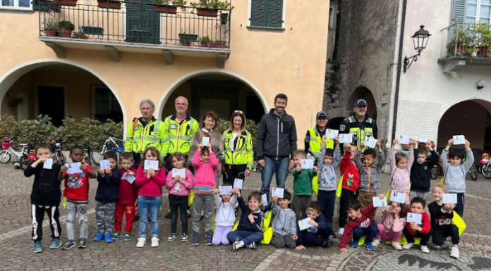 Mandello. Concluso il corso di educazione stradale per la scuola dell’infanzia