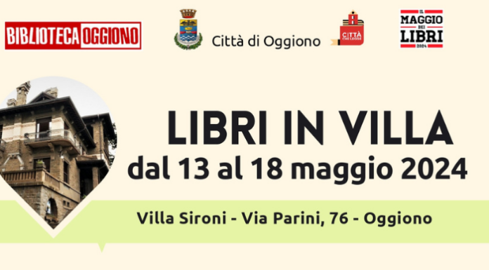 Oggiono. Torna la rassegna letteraria “Libri in Villa”