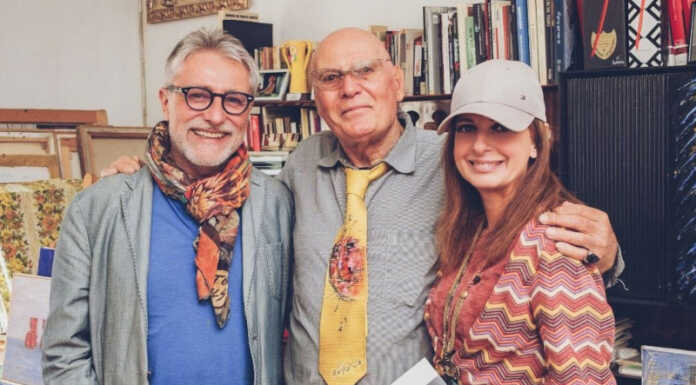 Cristo di Lecco, anche per il Maestro Xante Battaglia c’è la mano di Leonardo Massimo Mazzoleni, il Maestro Xante Battaglia e Silvia Gallo