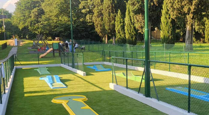 Merate, pronto il campo da mini golf al parchetto del centro anziani