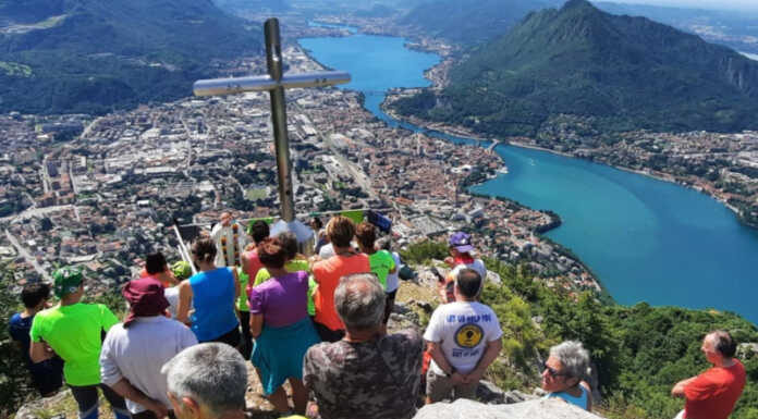 In tanti in vetta al San Martino per celebrare i 10 anni del Crocione Messa 10 anni crocione s martino