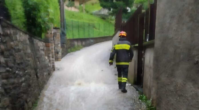 Ondata di maltempo nel Lecchese, numerosi interventi dei Vigili del Fuoco Vigili del fuoco somasca vercurago