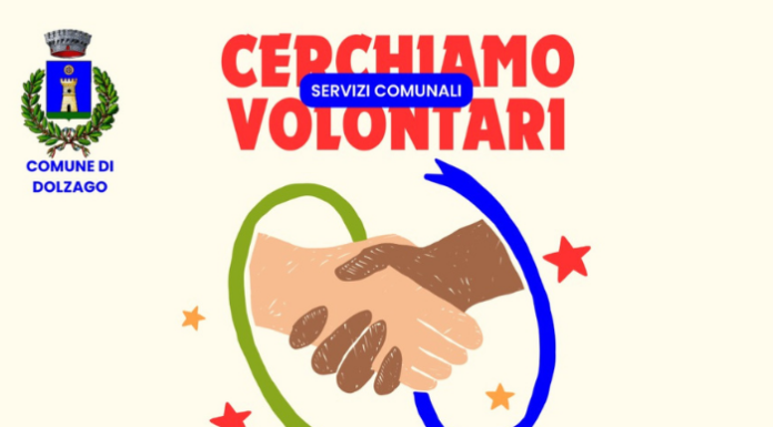 Il Comune di Dolzago cerca volontari: “La cultura ha bisogno di nuove forze ed entusiasmo”