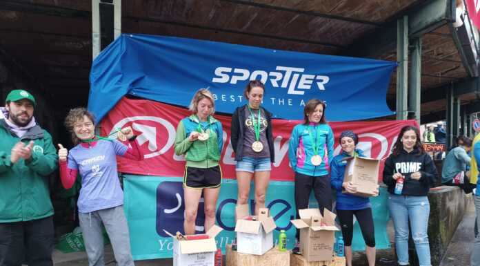 De Bernardi e Rusconi primi sotto la pioggia alla Eco Zelbio Trail eco zelbio 2024 podio femminile