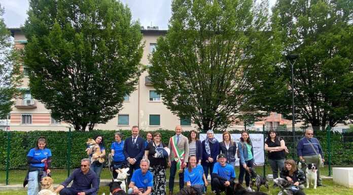 Belledo, taglio del nastro per la nuova area verde e dog park dog park belledo via risorgimento