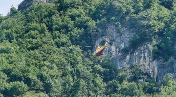 Cade in una zona impervia di Lierna, 69enne elisoccorso Caduta impervio Lierna escursionista elisoccorso Como