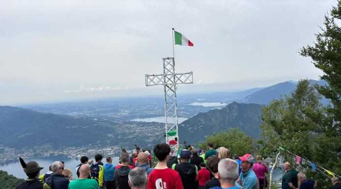La croce sul Magnodeno ‘compie’ 70 anni, festa con gli Alpini