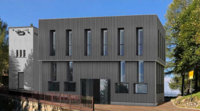 Lecco, al via i lavori di riqualificazione delle stazioni della funivia di Erna Il rendering della stazione a monte della funivia dei piani d'Erna