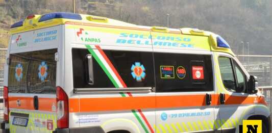 SS36. Incidente nei pressi dello svincolo di Bellano in direzione Sondrio Ambulanza Soccorso Bellanese