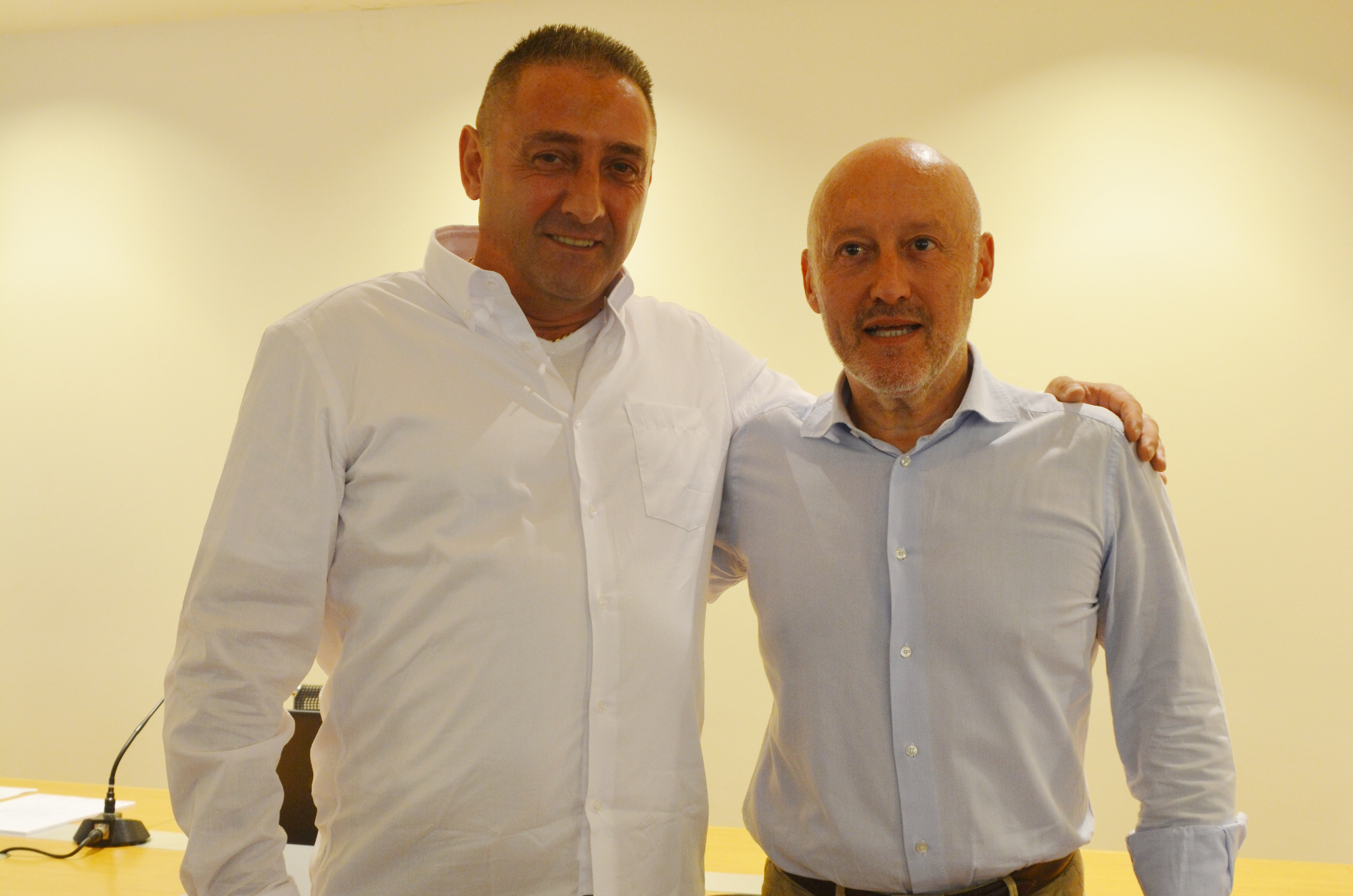 Francesco Sangalli con il direttore di Confcommercio Lecco Alberto Riva
