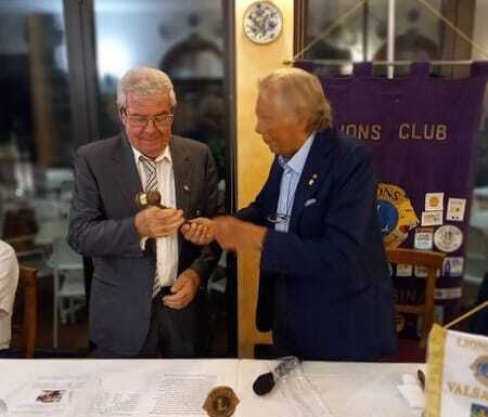 Lions Club Valsassina, Mario Invernizzi passa il testimone a Giuseppe Malugani