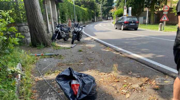 Lierna, perde il controllo della moto e finisce fuori strada. Ferito un uomo di 52 anni