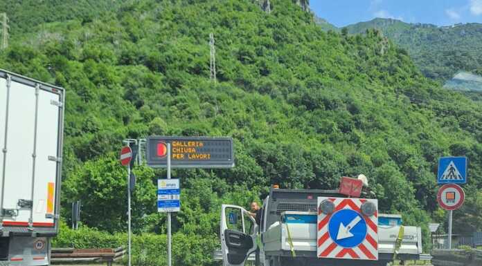Lavori in galleria, la nuova Lecco-Ballabio chiusa in discesa chiusura lecco ballabio discesa
