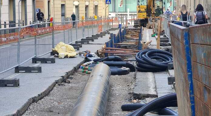 Teleriscaldamento, prosegue il cantiere. Da lunedì riapre via Amendola teleriscaldamento via sassi