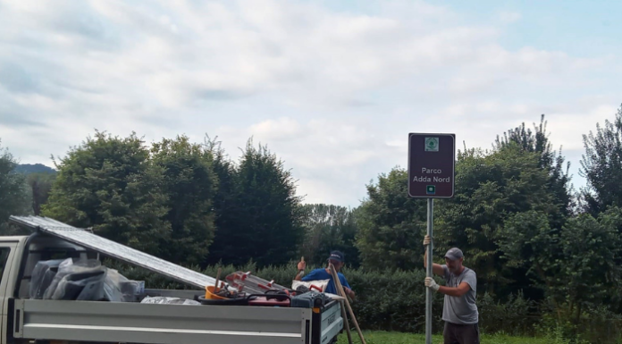 A Brivio e Olginate nuovi cartelli per il Parco Adda Nord
