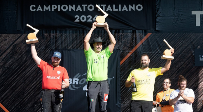 Stihl Timbersports a Taceno: Andrea Rossi è il campione italiano