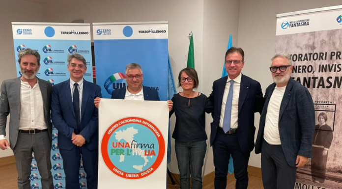 Autonomia differenziata: Uil Lario raccoglie firme per il referendum abrogativo